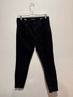 Mavi Tess High-Rise Skinny Jeans Black Size 30/27